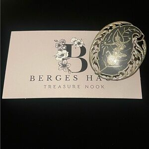 Vintage 925 Sterling Silver Siam Niello Dancer Pendant